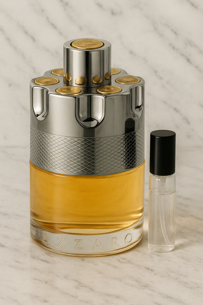 INICIO azzaro wanted eau de parfum – decant 5 ml (perfume masculino)